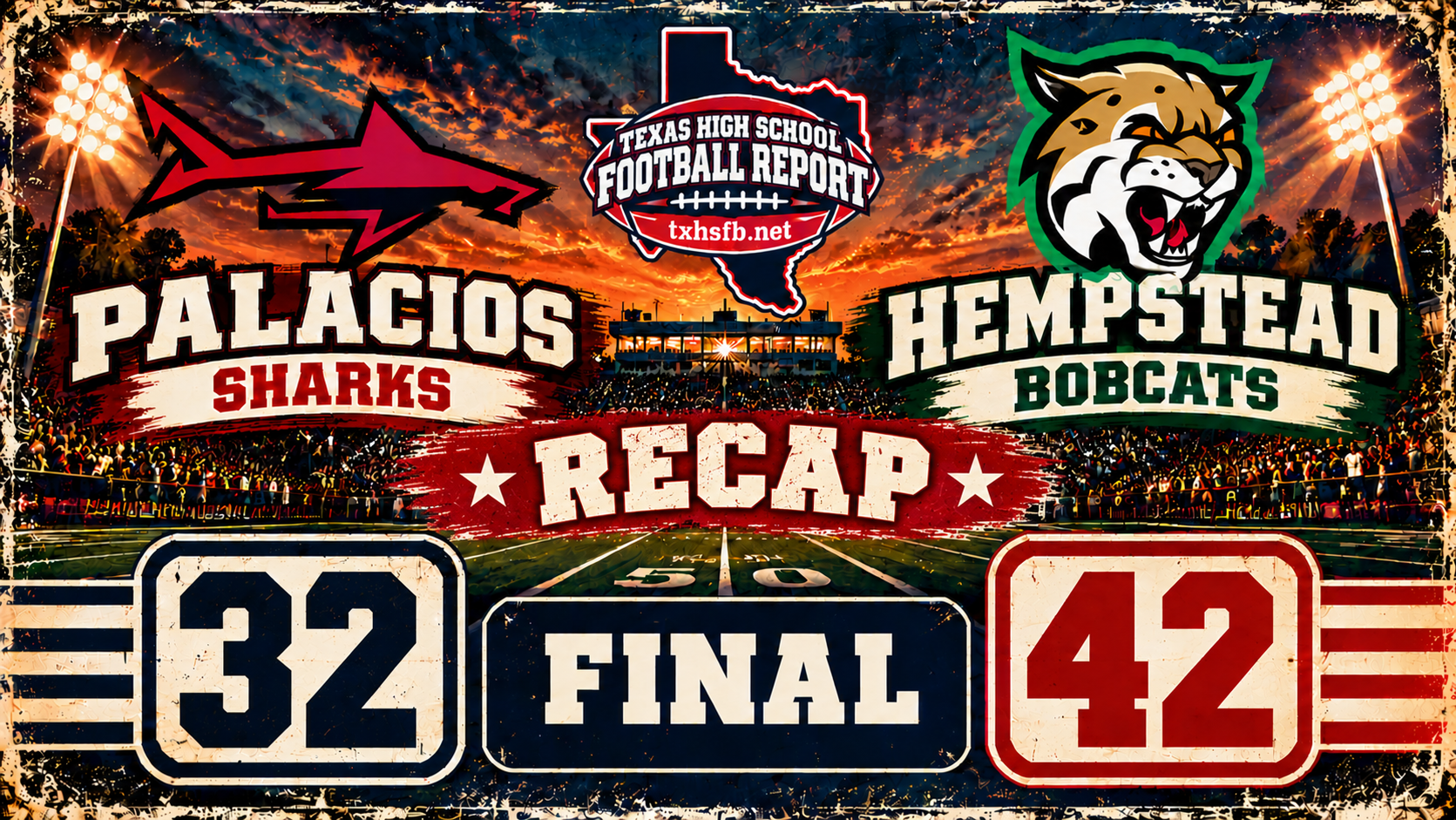 Hempstead Uses Explosive Plays to Pull Away From Palacios, 42-32
